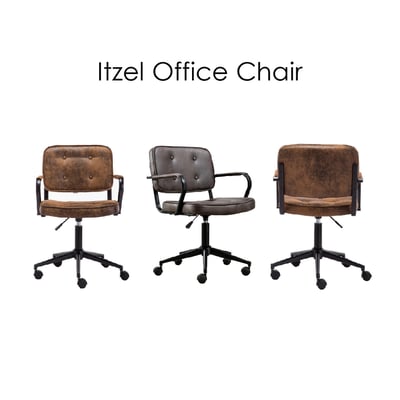 Itzel伊澤爾復古工業風拉扣扶手電腦椅-兩色可選3