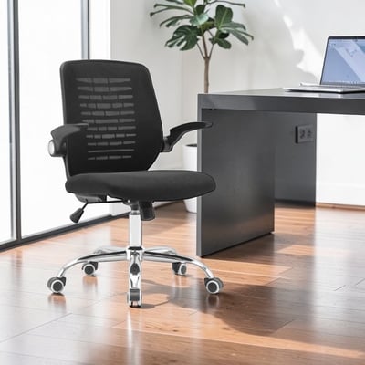 Gage蓋奇可調旋轉扶手電腦椅-黑色15