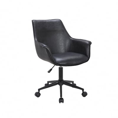 Faux福克斯造型扶手復古電腦椅-兩色可選12