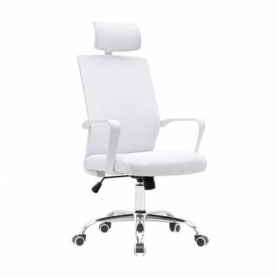 Heath希斯高背扶手半網可調式白框電腦椅-五色可選5