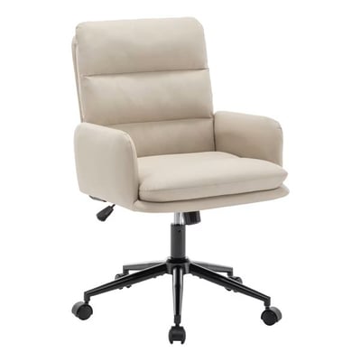 菲樂PU貓抓皮橫紋高背扶手電腦椅-兩色可選1