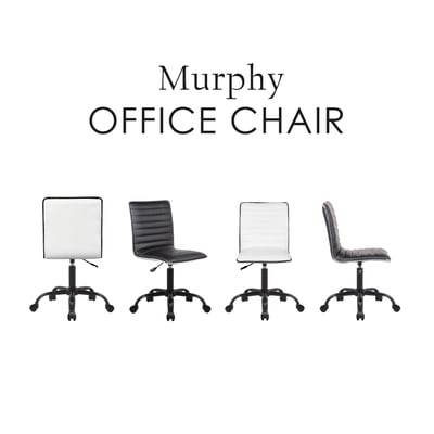 Murphy墨菲可調式黑腳電腦椅-兩色可選10