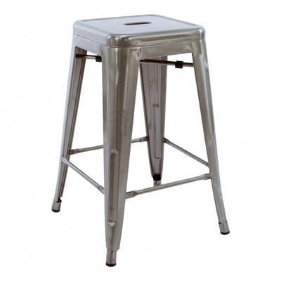 Vali瓦力工業風可堆疊金屬吧檯椅-高61cm4