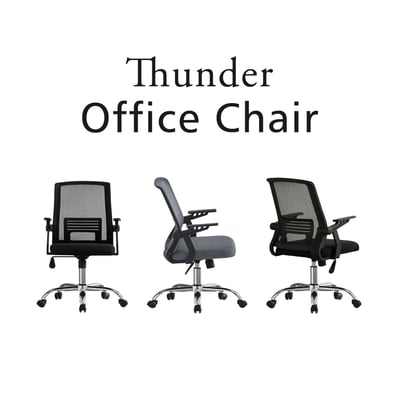 Thunder閃雷可調旋轉扶手電腦椅-兩色可選3