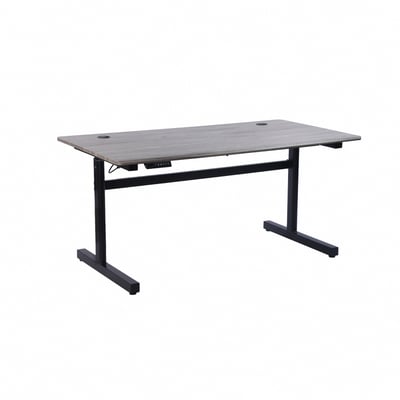 一片式鴨嘴斜沿雙節USB電動記憶升降桌-寬150cm-兩色可選1