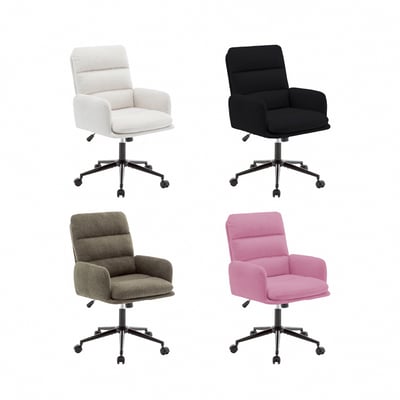 菲柔泰迪絨布橫紋高背扶手電腦椅-四色可選6