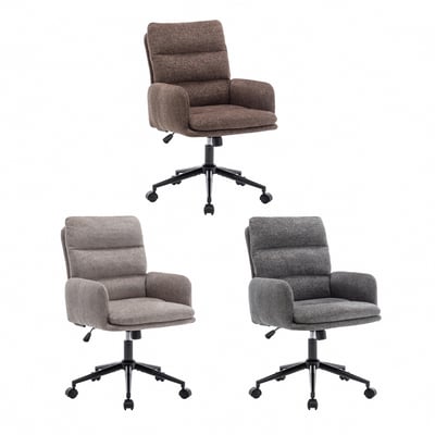 菲雅布面橫紋高背扶手電腦椅-三色可選6