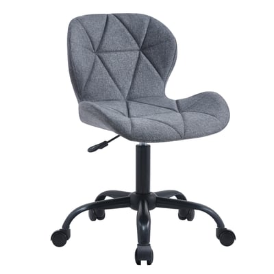 Belmore貝爾莫爾菱格紋布面簡約黑腳電腦椅-三色可選13