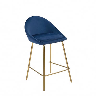 Tara塔拉絨布網美金腳吧檯椅-坐高66cm-四色可選3