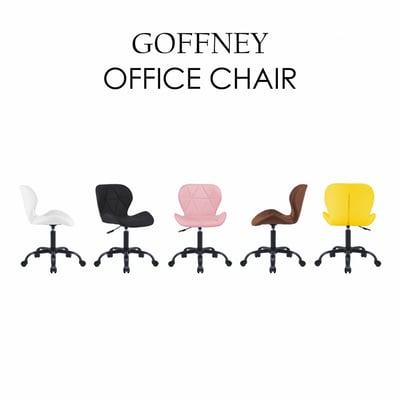 Goffney加夫尼PU軟墊黑腳電腦椅-五色可選10