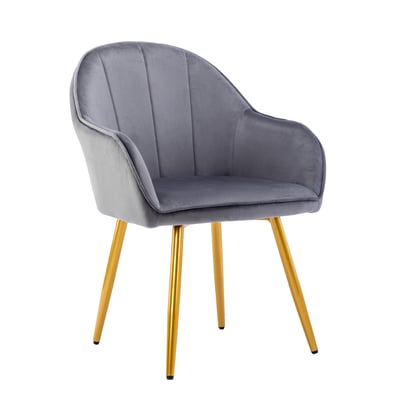 Yari亞里典雅絨布餐椅-四色可選12