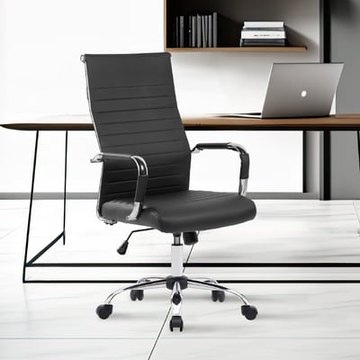 Baron巴倫高背厚坐墊扶手可調式電腦椅-黑色16