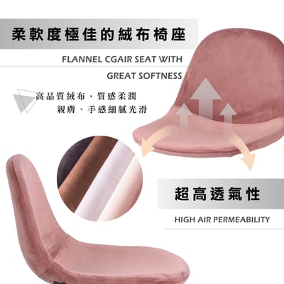 Hayn海恩絨布黑腳經典吧檯椅-坐高61cm-四色可選9