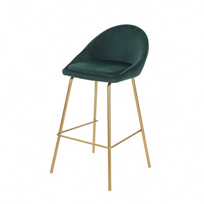 Toby托比絨布網美金腳吧檯椅-坐高74cm-四色可選3