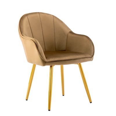 Yari亞里典雅絨布餐椅-四色可選11