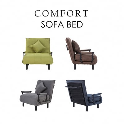 Comfort康芙居家14段調節布面沙發床-幅80cm-四色可選5