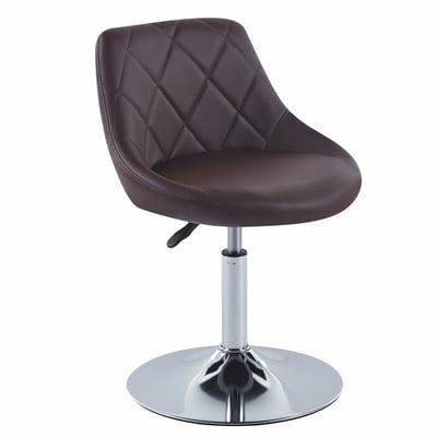 Luke路克菱格紋皮面可調式多功能圓盤椅-四色可選4