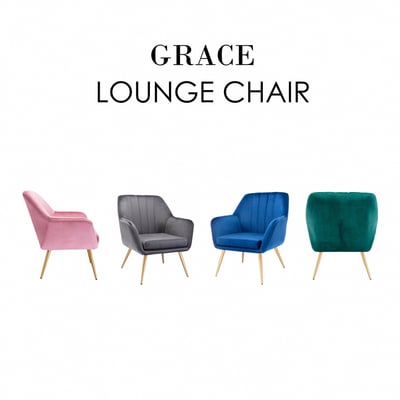 Grace葛瑞絲直紋絨布扶手金腳休閒椅-四色可選5