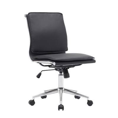 Clay克雷厚墊可調式電腦椅-黑色1