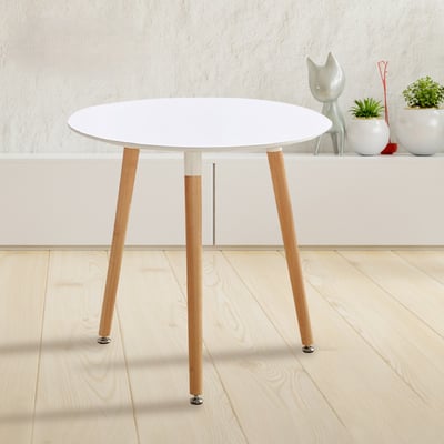 Mia米亞圓形三腳餐桌-80cm-兩色可選13