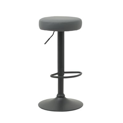 Colton克爾頓PU面黑腳可調式圓凳吧檯椅-三色可選1