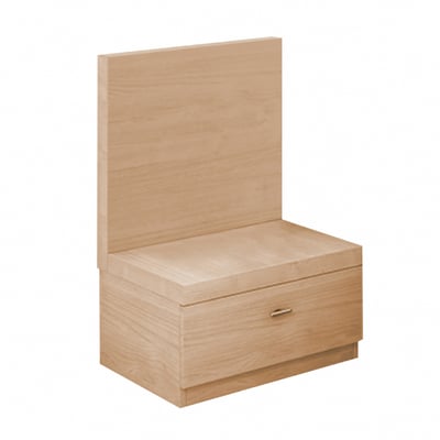 Cozy舒活系1抽收納床頭櫃-原木色1