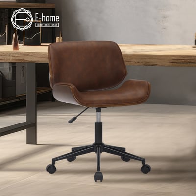 Knox諾克斯PU面曲木框升降黑腳電腦椅-三色可選19