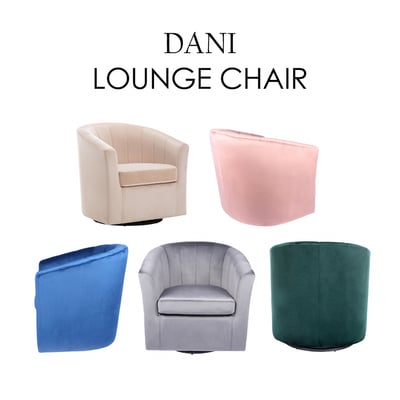 Dani丹妮絨布可旋轉休閒椅-五色可選8