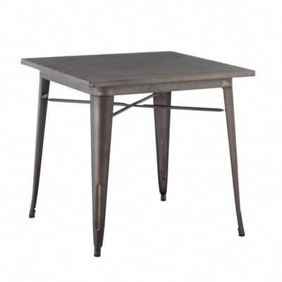 Delia迪麗雅工業風金屬方形餐桌-幅80cm-四色可選3