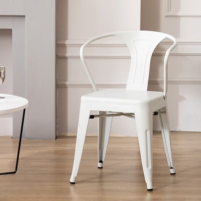 Joa喬亞工業風金屬造型背靠餐椅 三色可選9