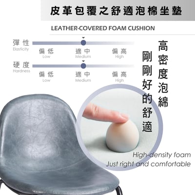 Vose沃斯復古PU黑腳經典吧檯椅-坐高61cm-三色可選11