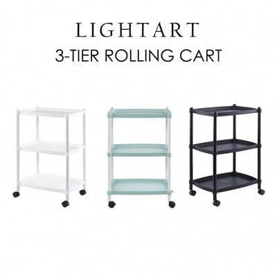 Lightart輕量化三層長方收納置物推車-三色可選4