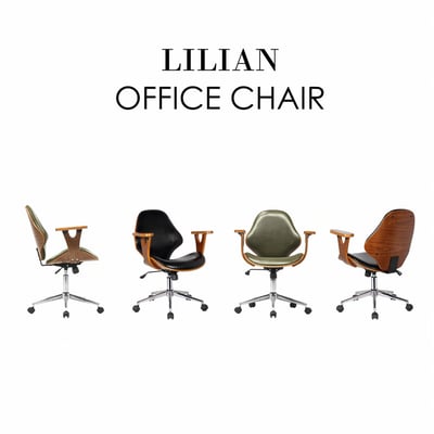 Lilian莉莉安造型扶手曲木電腦椅-兩色可選13