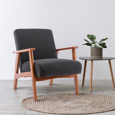 Sena賽娜布面厚感實木腳休閒椅-兩色可選16