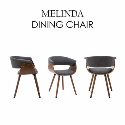 Melinda梅琳達曲木餐椅-灰色2