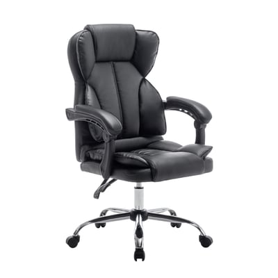 Hrut赫魯特尊爵PU高背扶手電腦椅-黑色1