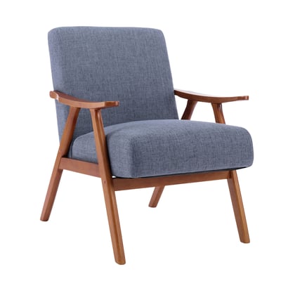 Brona博洛娜布面厚感造型實木架休閒椅-兩色可選12