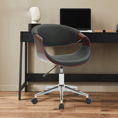 Jessie傑西PU面流線曲木可調式電腦椅-兩色可選18