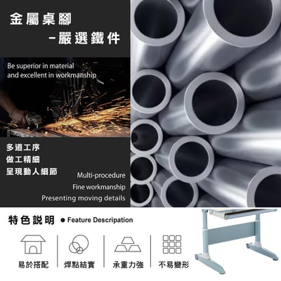 GOGO果果多功能兒童成長桌-寬90cm-兩色可選9