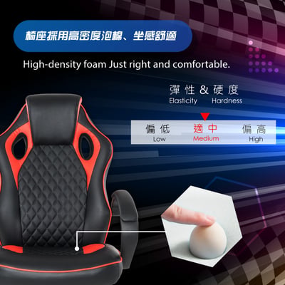 ArcticWolf Grandiose雄圖賽車型電競椅-EGS002-兩色可選12