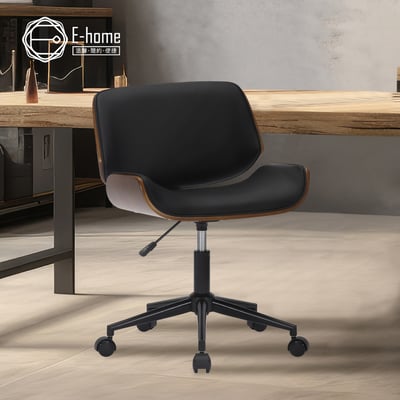 Knox諾克斯PU面曲木框升降黑腳電腦椅-三色可選18