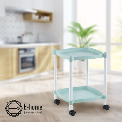 Lightart輕量化雙層方形收納置物推車-三色可選16