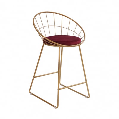 Twilight暮光全金腳軟墊吧檯椅-坐高61cm-三色可選3