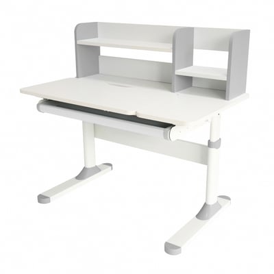 ZUZU祖祖彩邊書架單抽多功能陪讀兒童升降成長桌-寬100cm-三色可選3