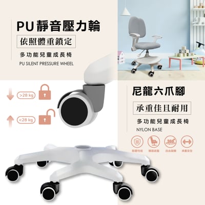 NUYO努幼兒童成長桌椅組-三色可選14