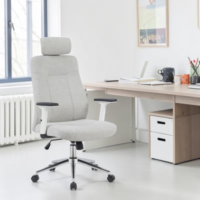 瑪特輕柔PU高背扶手可升降電腦椅-三色可選16