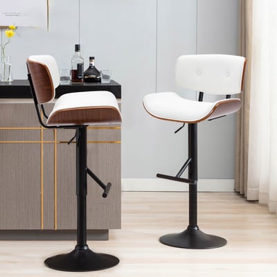 Atticus亞提庫斯復古拉扣曲木可調式吧檯椅-三色可選18