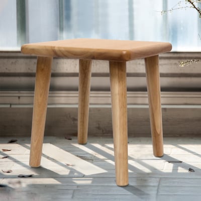 Bucolic田園系多功能實木小方凳-原木色14