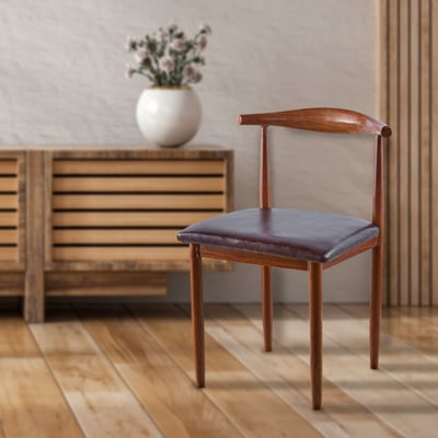 Horns牛角造型金屬轉印休閒餐椅-兩色可選16