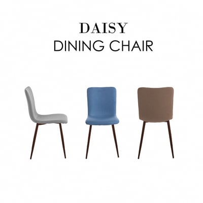 Daisy戴希布面簡約餐椅-三色可選4